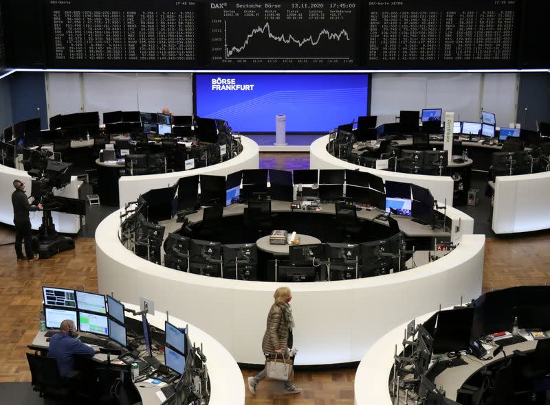 The German share price index DAX graph at the stock exchange in Frankfurt