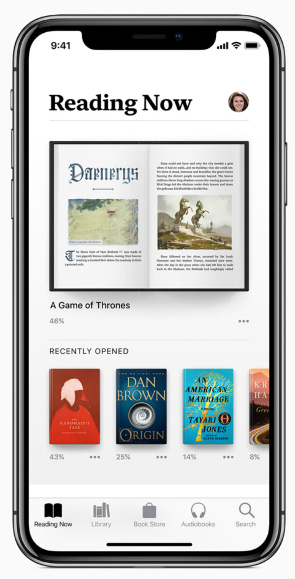 <p>iBooks se llama Apple Books en iOS 12 y cuenta con un sistema de navegación más sencillo y una nueva pestaña llamada Leyendo que te recomienda libros según tus lecturas. (Foto: Apple / EFE). </p>