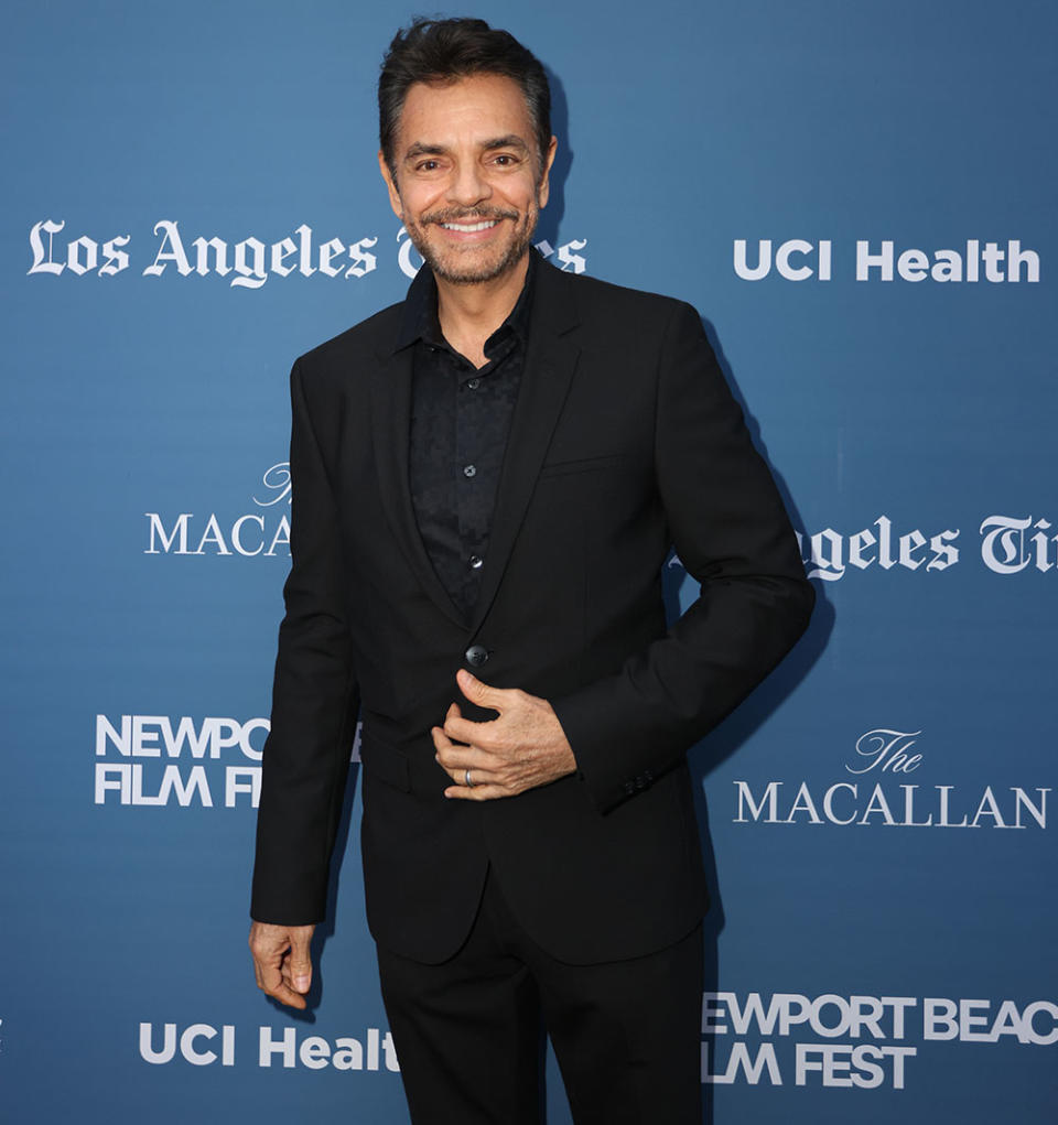 Eugeno Derbez receives the Newport Beach Film Festival’s Icon Award at the Sherman Library & Gardens on October 18, 2023 in Corona Del Mar, California.