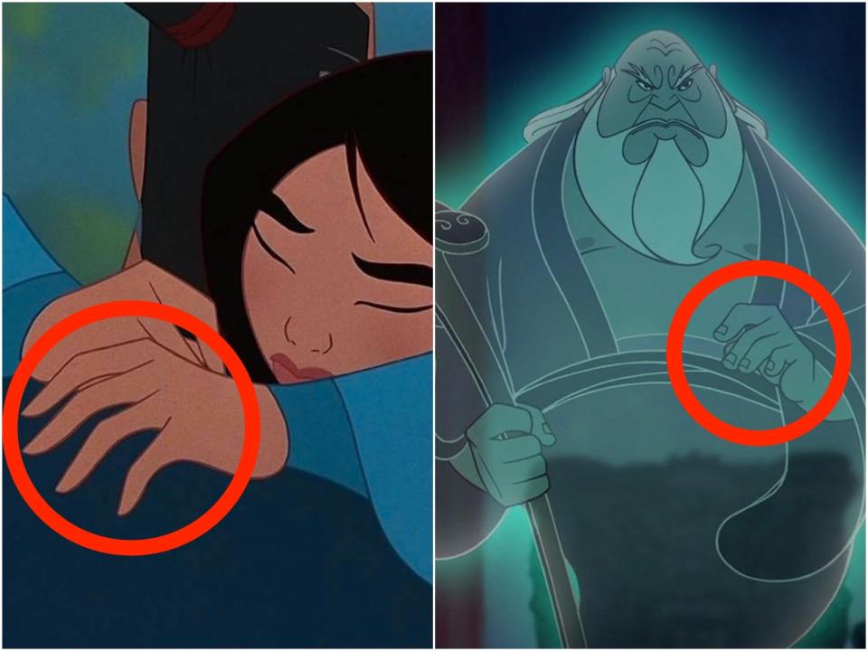 Mulan fingernails ancestors SKITCH THIS ONE