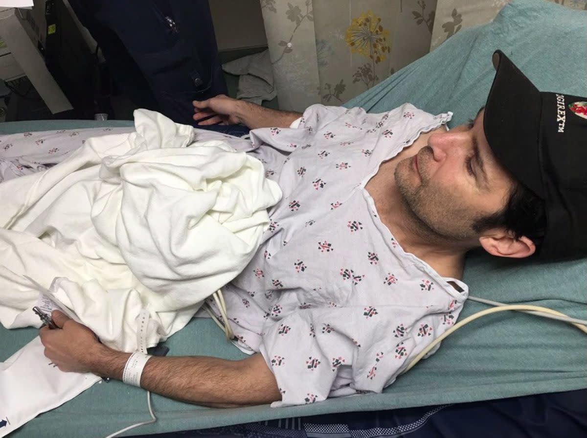 Corey Feldman found himself in the hospital after being stabbed by an unidentified man on Mar. 27, 2018 in Los Angeles. "IM IN THE HOSPITAL!," the actor tweeted the following morning, along with a photo of him in a hospital bed. "I WAS ATTACKED 2NITE! A MAN OPENED MY CAR DOOR & STABBED ME W SOMETHING! PLEASE SAY PRAYERS 4 US! THANK GOD IT WAS ONLY MYSELF & MY SECURITY IN THE CAR, WHEN 3 MEN APPROACHED! WHILE SECURITY WAS DISTRACTED, W A GUY A CAR PULLED UP & ATTACKED! I'M OK!" The Los Angeles Police Department confirmed that Feldman got himself to the hospital following the attack and they wrote took down a report of the events.