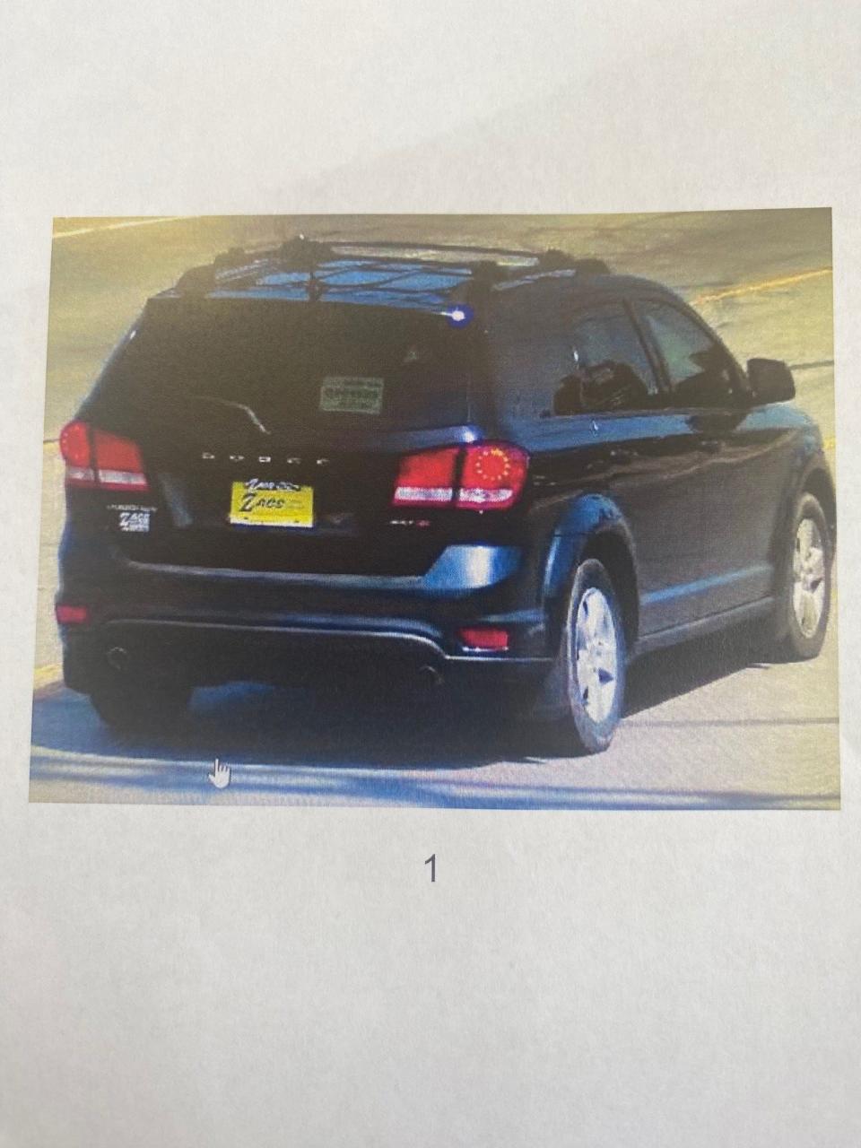 A Mansfield police officer tracking a theft report from Ace Hardware on Wednesday located this vehicle suspected as being the getaway car in Sunday's fatal shooting on Blymyer Avenue.
