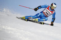 Alpine Skiing - FIS Alpine World Ski Championships - Men's Giant Slalom - Are, Sweden - February 15, 2019 - Italy’s Manfred Moelgg in action. REUTERS/Christian Hartmann