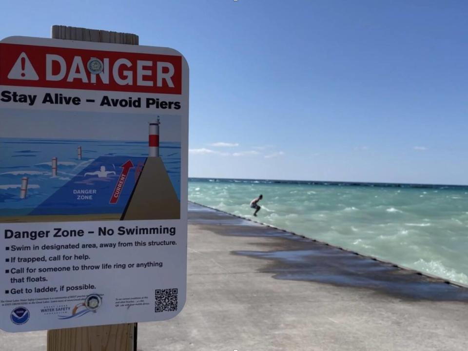 Station Beach in Kincardine, Bruce County. (Submitted by Chris Houser - image credit)