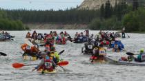 Whitehorse to Dawson City in 42 hours: Canoeists celebrate Yukon River Quest win