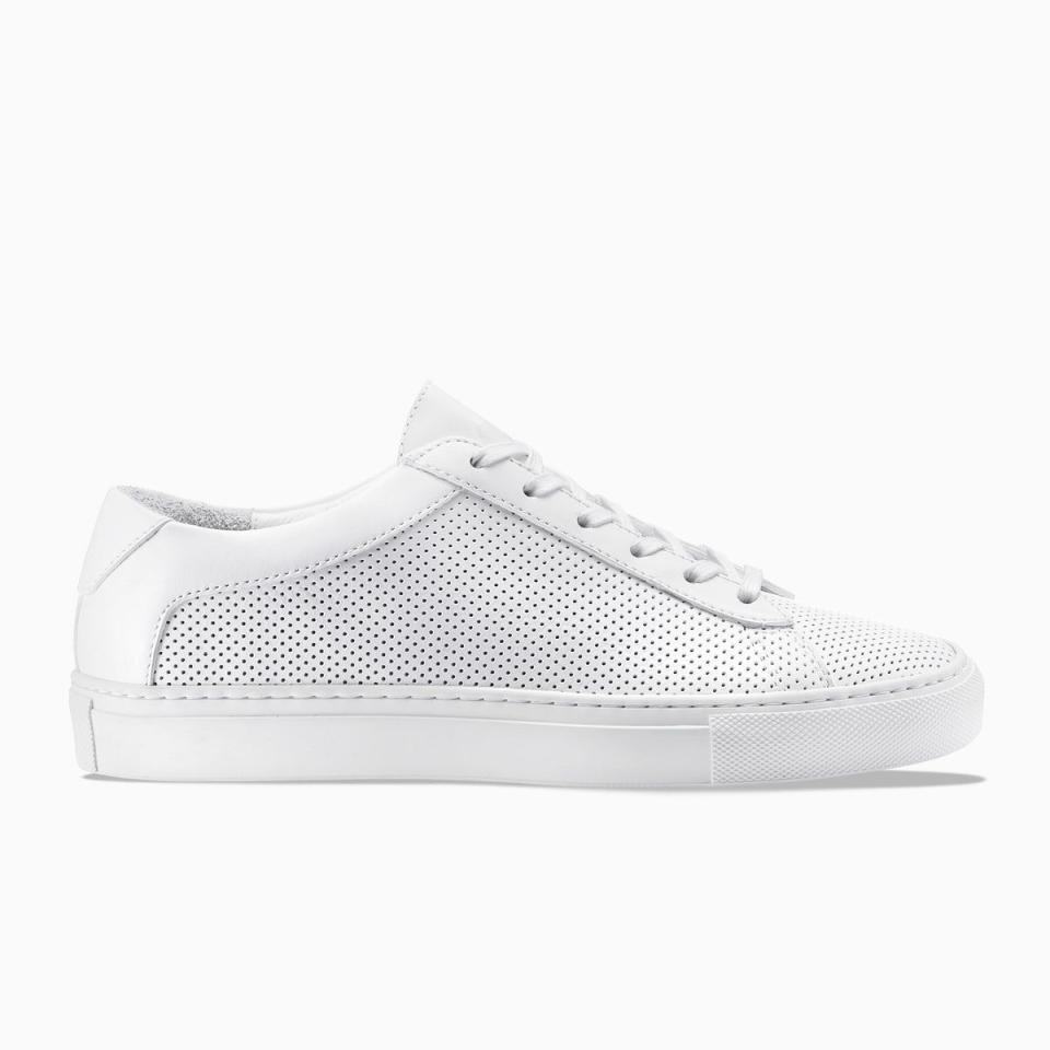 Capri in 'Triple White Perforated'