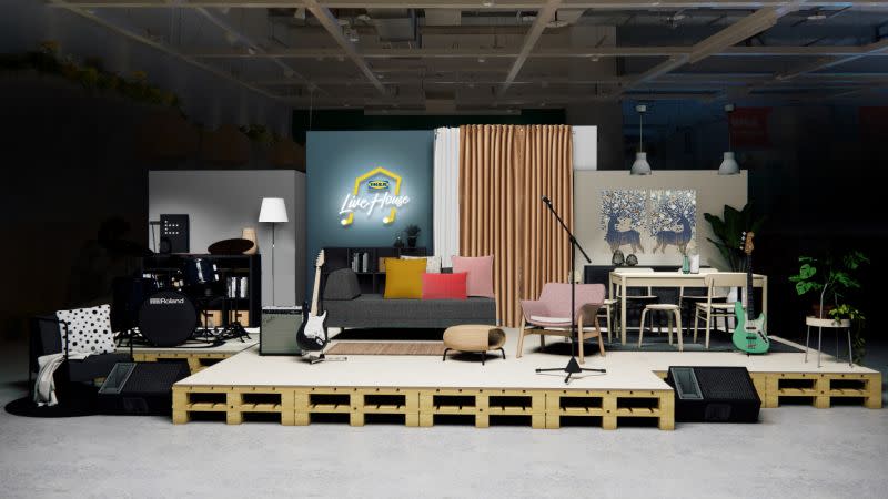 ▲11/2將於新莊店舉辦首次的IKEA Live House演唱會，特別打造三個風格不同的多元舞台，依據歌手的居家生活喜好，在最喜歡的居家風格中演唱喜愛的歌曲。（圖／IKEA提供）