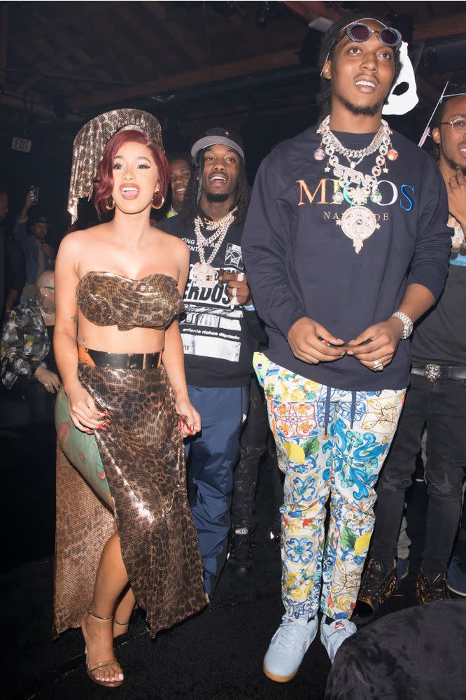Cardi B and Migos celebrate her 26th birthday, Oct. 11, 2018.