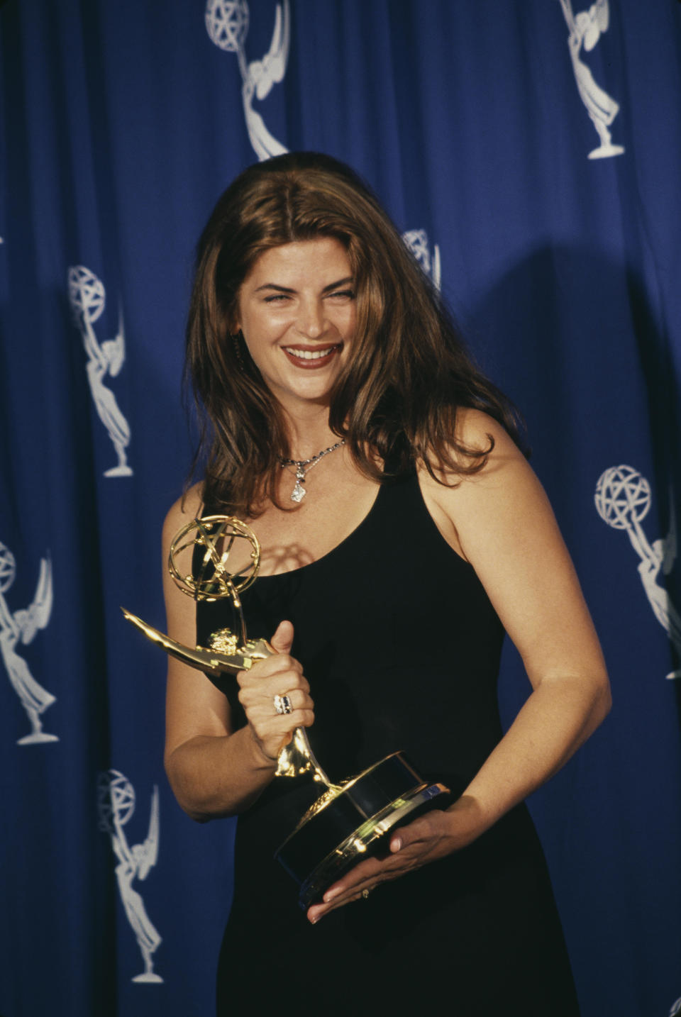 Actress Kirstie Alley attends the 1994 Primetime Emmy Awards, in Pasadena, California, on Sept. 11, 1994. / Credit: Getty Images