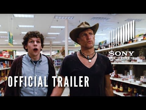 <p>Remember when Emma Stone, Woody Harrelson, and Jesse Eisenberg were all in a zombie comedy together? Well, they were. And it’s exactly as delightful as that very brief summary sounds. <em>Zombieland</em> follows Jesse as a nerdy college student trying to survive life after a zombie apocalypse. He ends up on a road trip with three other survivors in search of both a zombie-free sanctuary and—notoriously—the world’s last Twinkie bar.<br></p><p><a class="link " href="https://www.amazon.com/dp/B0030B624E?ref=sr_1_1_acs_kn_imdb_pa_dp&qid=1540400822&sr=1-1-acs&autoplay=0&tag=syn-yahoo-20&ascsubtag=%5Bartid%7C10063.g.34261624%5Bsrc%7Cyahoo-us" rel="nofollow noopener" target="_blank" data-ylk="slk:Stream;elm:context_link;itc:0;sec:content-canvas">Stream</a><br></p><p><a href="https://www.youtube.com/watch?v=8m9EVP8X7N8" rel="nofollow noopener" target="_blank" data-ylk="slk:See the original post on Youtube;elm:context_link;itc:0;sec:content-canvas" class="link ">See the original post on Youtube</a></p>