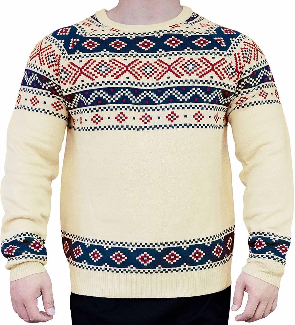 Turtleneck Fair Isle Fall Winter Pullover Sweater