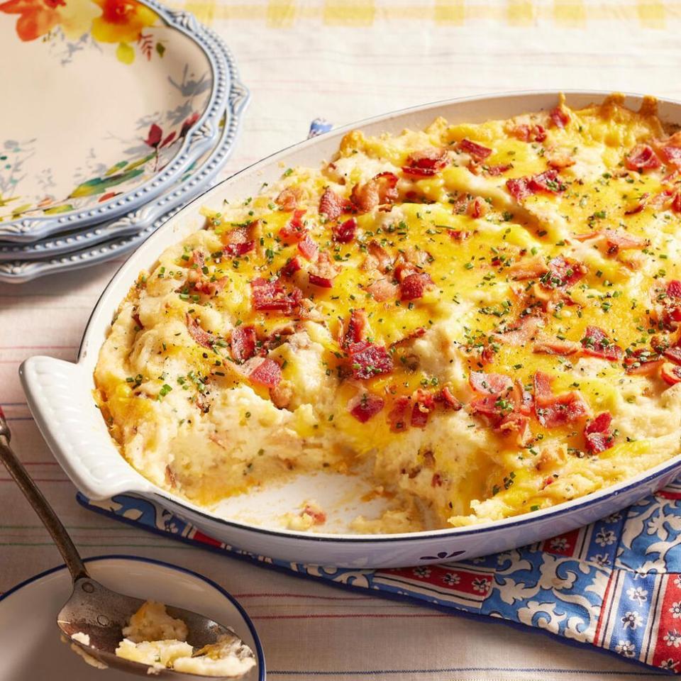 twice baked potato casserole with bacon