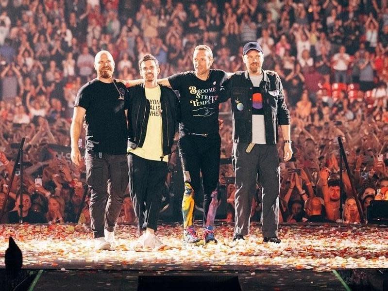 天團Coldplay確定來台開唱，將登陸高雄國家體育場。（翻攝自Coldplay臉書）