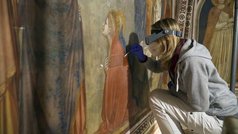 An inside look at restoration of stunning Giotto frescos in Assisi