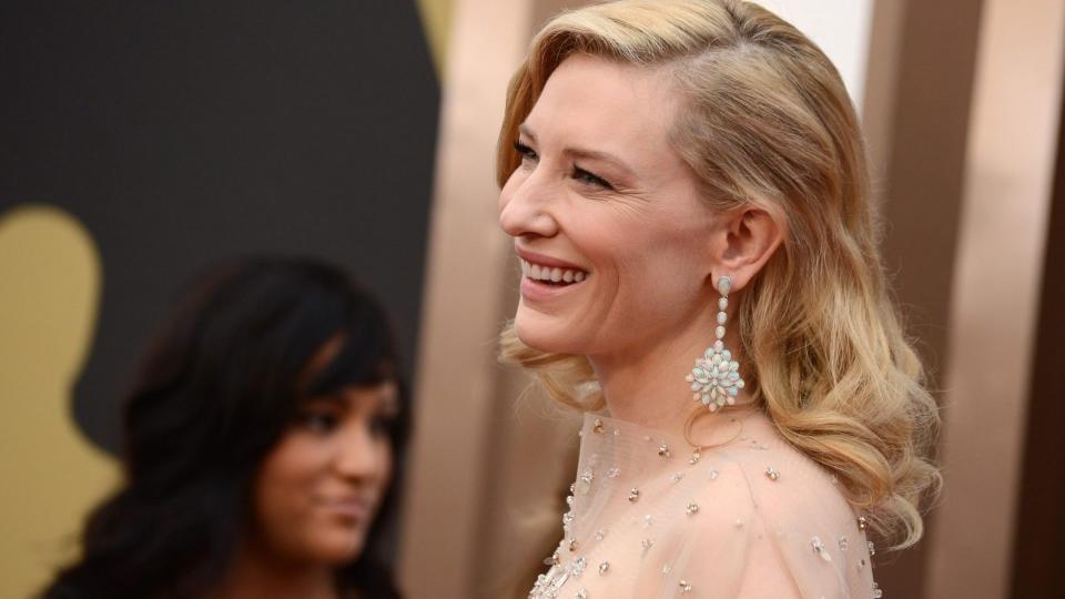 Mandatory Credit: Photo by Jordan Strauss/Invision/AP/Shutterstock (9192561il)Cate Blanchett arrives at the Oscars, at the Dolby Theatre in Los Angeles86th Academy Awards - Arrivals, Los Angeles, USA - 2 Mar 2014.