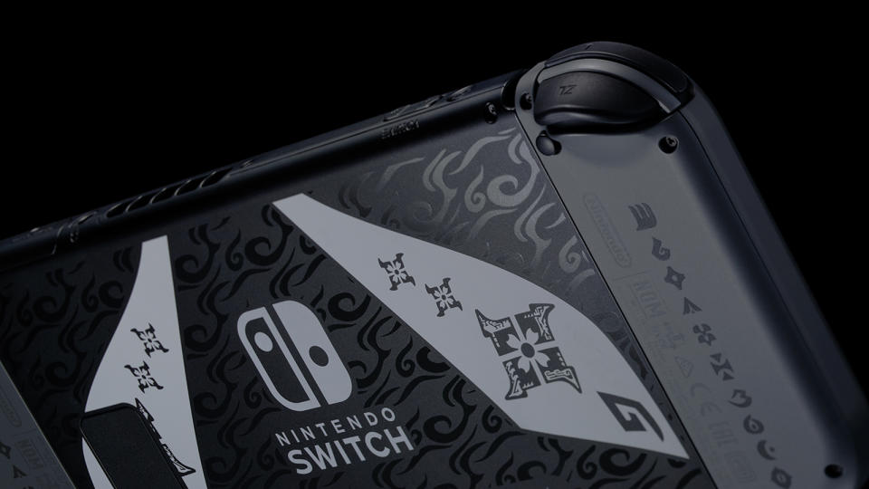 Nintendo 'Monster Hunter Rise' limited edition Switch back