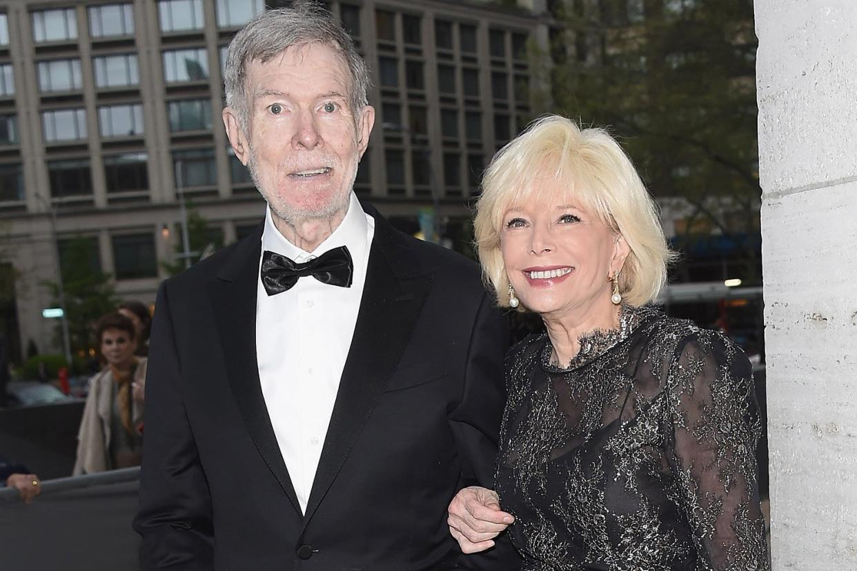 Aaron Latham and NYCB Board Member Lesley Stahl attend the 2019 New York City Ballet Spring Gala