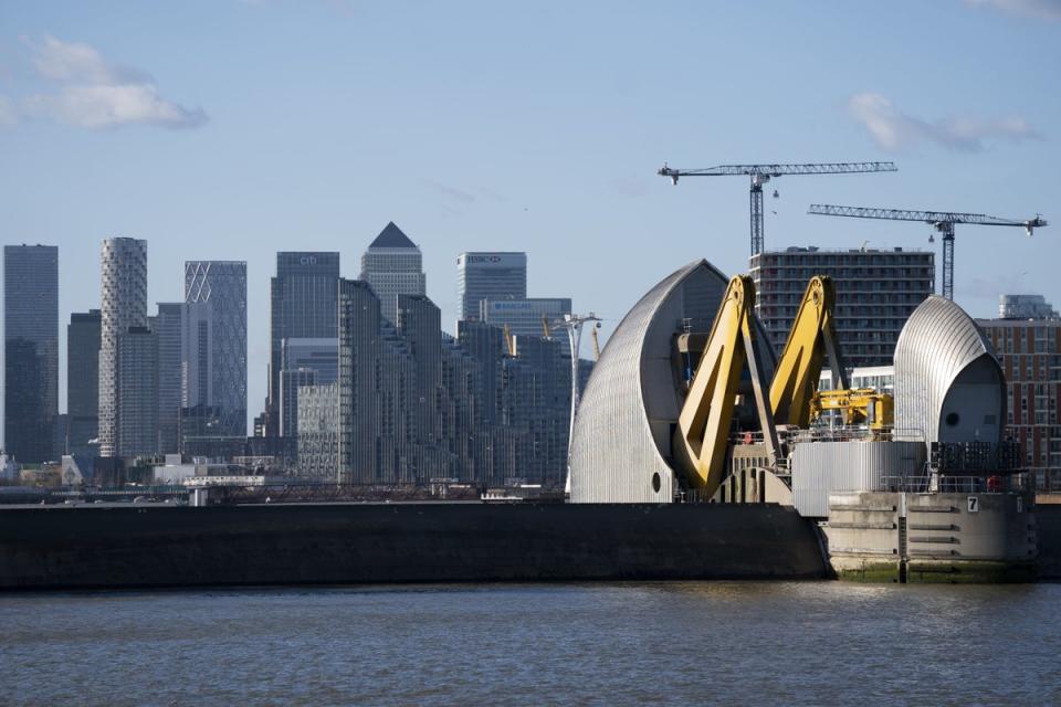 The Thames Barrier was first used in 1983 (PA Archive)