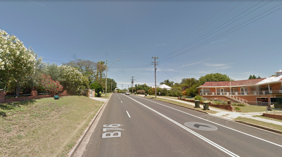 A pregnant woman and her unborn baby have died in a crash on Warialda Road (pictured), Inverell, in NSW’s north. Source: Google Maps, file