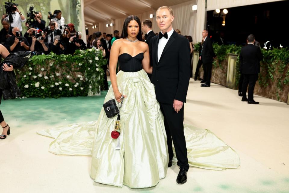 Storm Reid and Stuart Vevers in Coach (Getty Images for The Met Museum/)