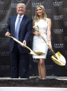 <p>Donald and daughter Ivanka pose for photographs during a groundbreaking ceremony for the Trump International Hotel on July 23, 2014, in Washington, D.C. <i>(Photo: AP)</i> </p>