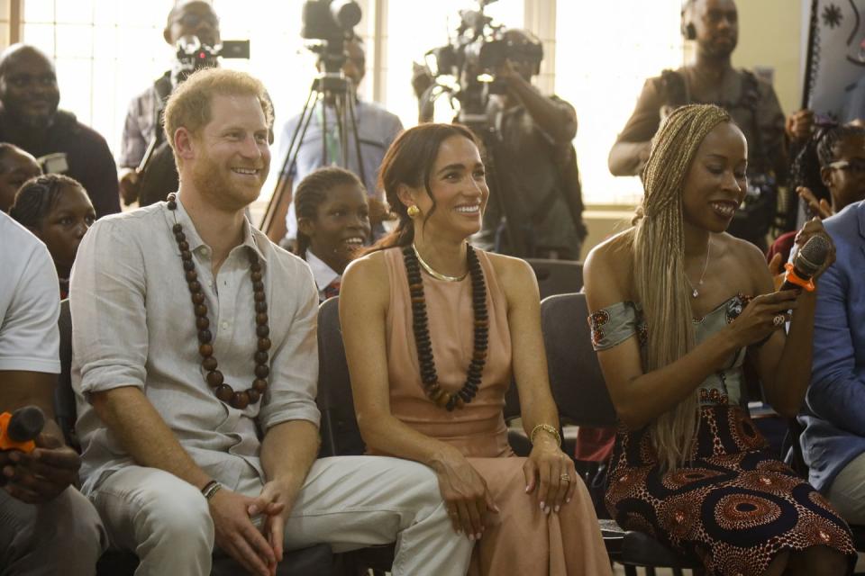 the duke and duchess of sussex visit nigeria day 1