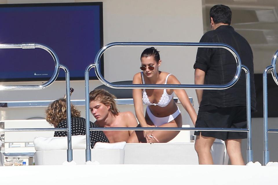 Bikini-clad Bella Hadid's French yacht getaway