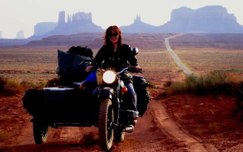 Lois Pryce quit her office job and set off on an epic 20,000-mile motorcycle ride