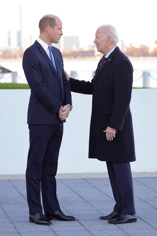 El principe Guillermo y Joe Biden en Boston