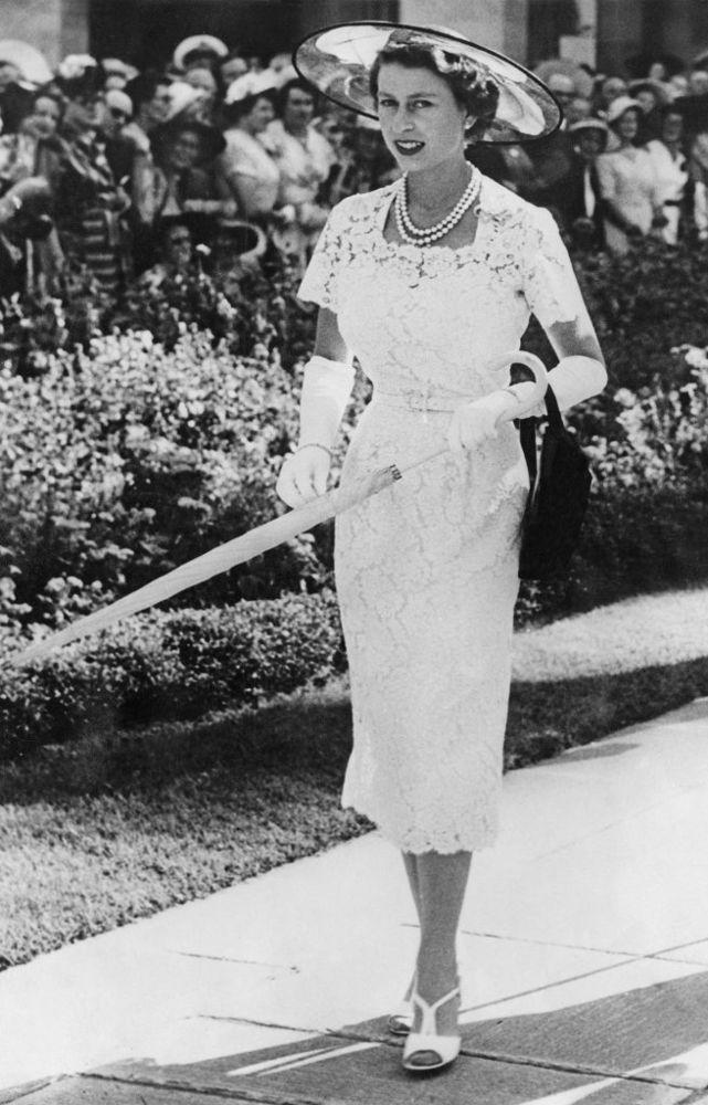 Queen Elizabeth during her visit to Australia in 1954