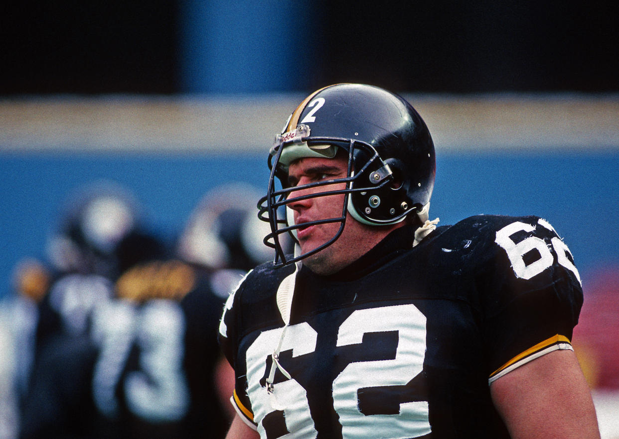 Tunch Ilkin with the Steelers.