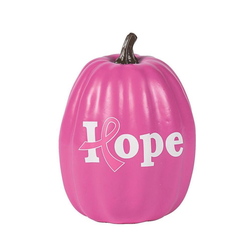 1) Pink Ribbon Pumpkin