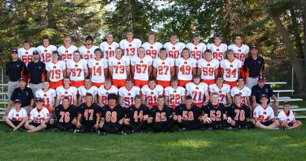 The Browerville football team, of which Kellen and Burns were a part — Browerville.K12.MN.US