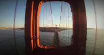 <p>The Golden Gate Bridge, San Francisco, by GotShots, taken at 88 feet. (Caters News) </p>
