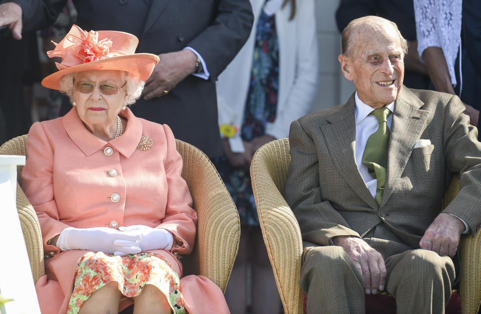 Prince Philip and the Queen