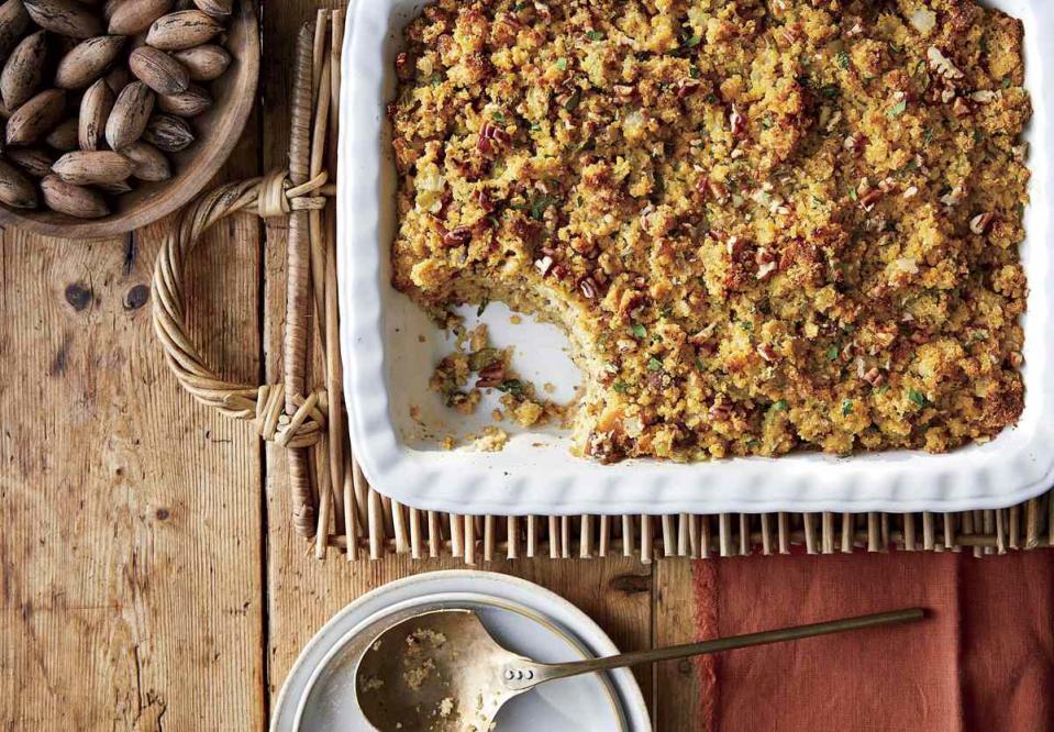 Herby Pecan-Cornbread Dressing