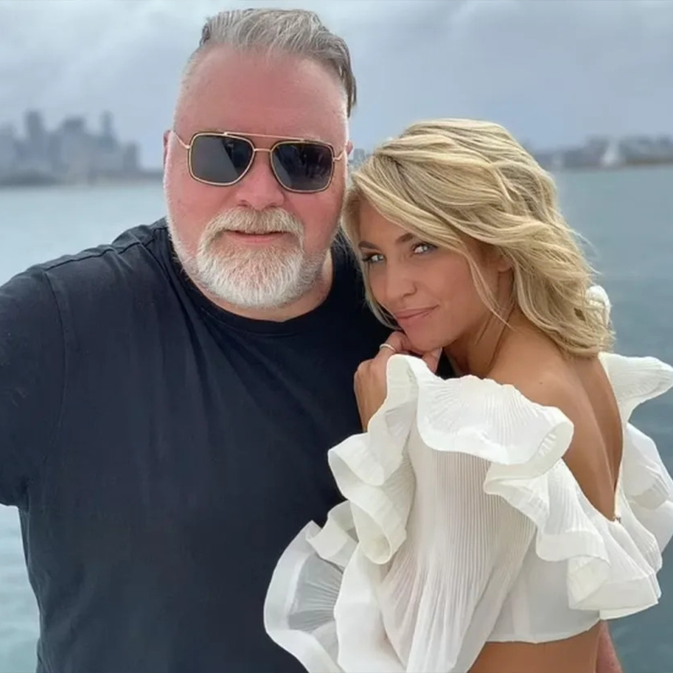 Kyle Sandilands and his girlfriend Tegan Kynaston.