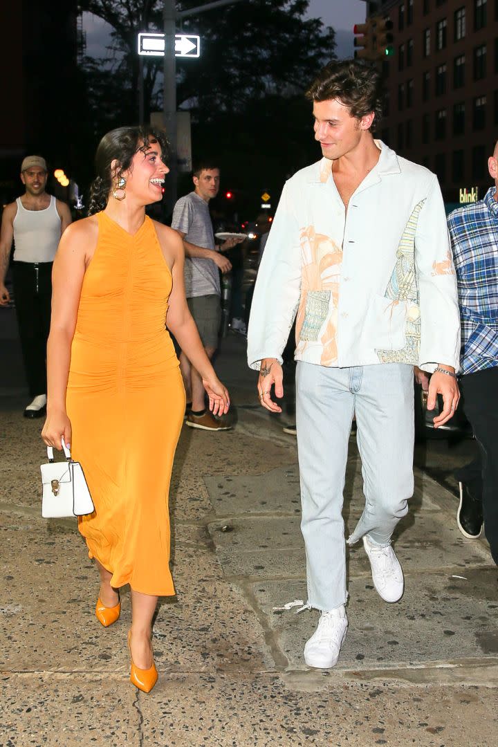 Camila Cabello and Shawn Mendes have a date night in New York, July 23. - Credit: MEGA