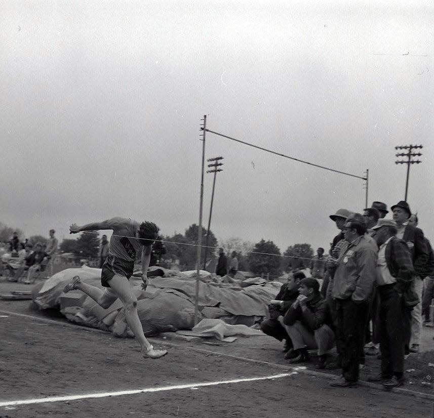 This unmarked photo from the Chillicothe Gazette archive came from a negative file marked COL track meet (dist) May 11, 1969. No other information was given so the Gazette does not know who is in the photo.