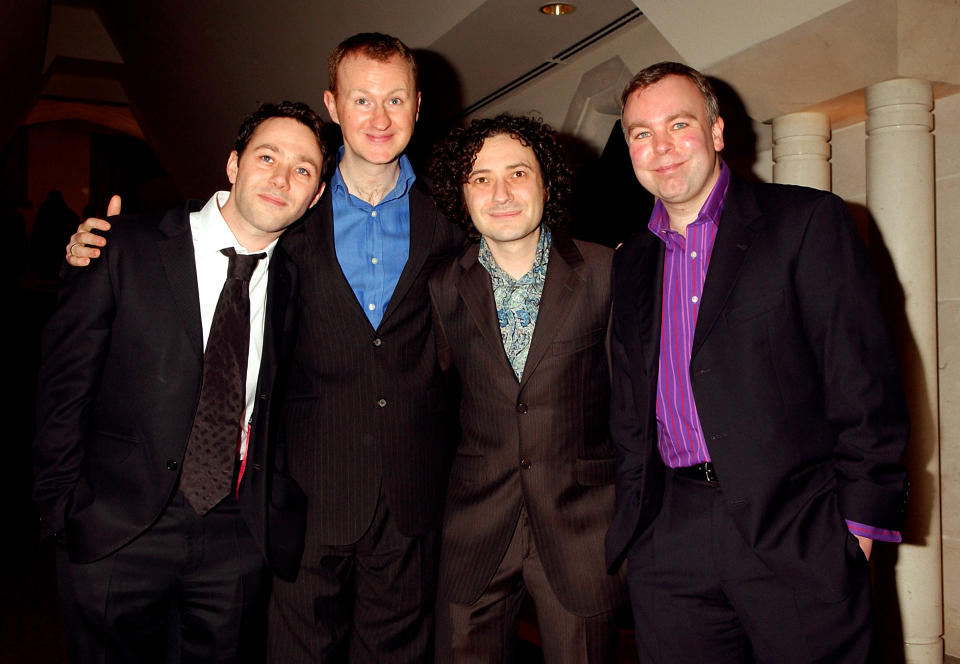 The League of Gentlemen (L-R) Reece Shearsmith, Mark Gatiss, Jeremy Dyson and Steve Pemberton.   (Photo by Yui Mok - PA Images/PA Images via Getty Images)