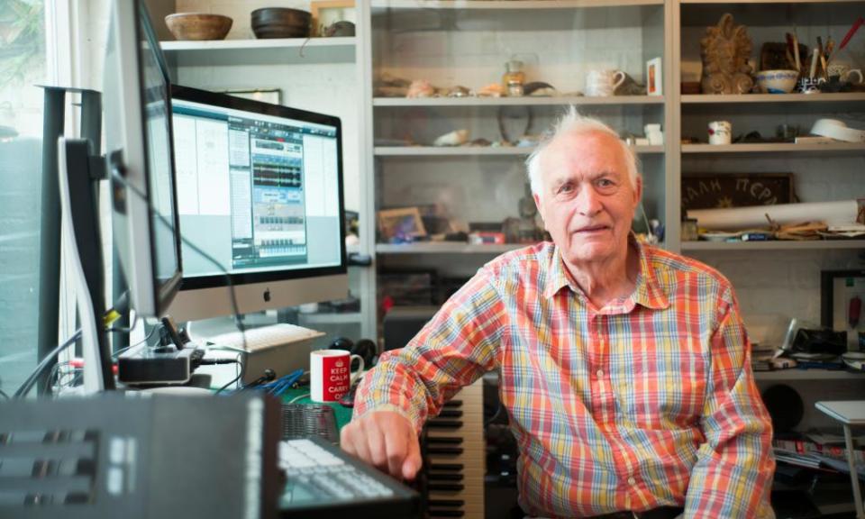 Peter Zinovieff in Cambridge in 2015. His synthesier was used by Pink Floyd, The Who and Brian Eno.