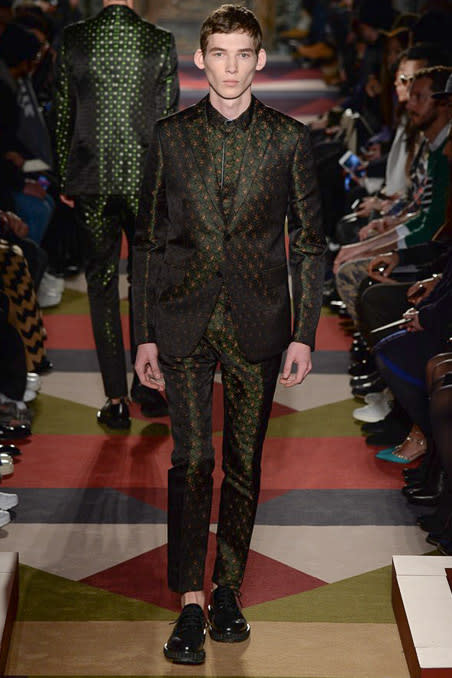 Valentino Green Monochrome Suit