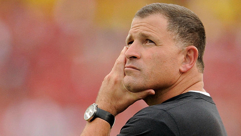 Tennessee’s coaching search is coming to an end as the Vols are finalizing a deal with Greg Schiano. (Getty)