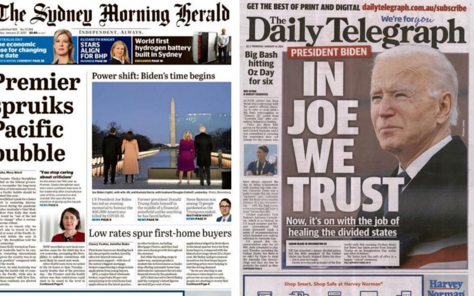 The Sydney Morning Herald, and Sydney's Daily Telegraph