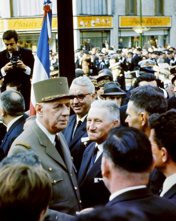 General de Gaulle, February 1968, at Verdun in eastern France