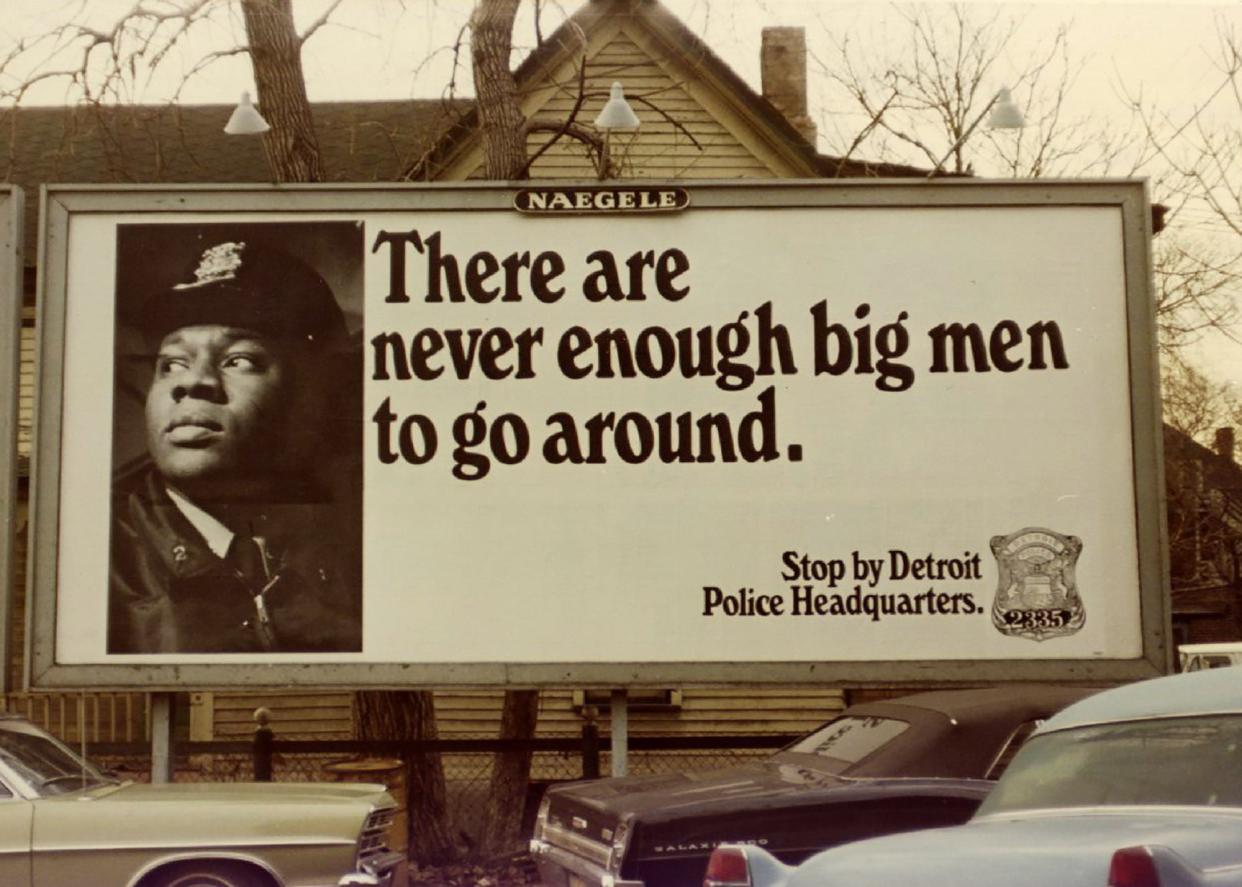 In 1968, then-Officer McKinnon became a model for Detroit police recruiting.