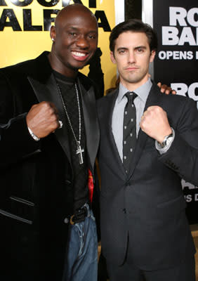 Antonio Tarver and Milo Ventimiglia at the Hollywood premiere of MGM's Rocky Balboa