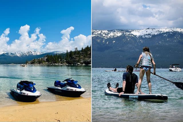 <p>Jeremy Renner/Instagram</p> Jeremy Renner's Lake Tahoe trip