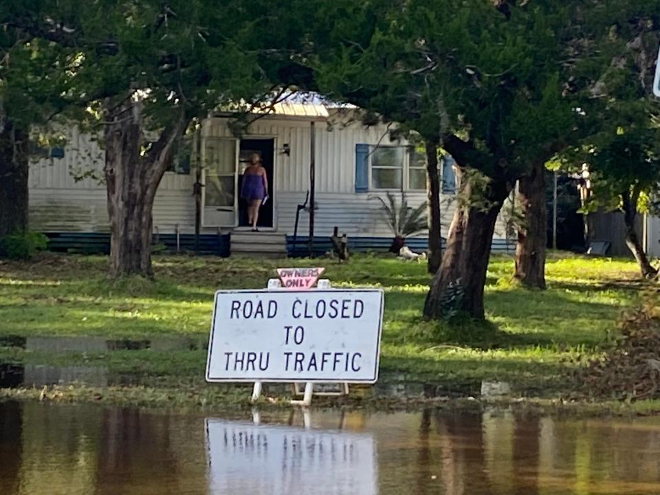 On Monday, Oct. 10, 2022, flooding continued to be a problem in Astor, in northeast Lake County. The St. Johns River is well above flood stage after Hurricane Ian moved through in late September.