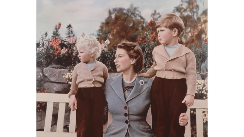 queen with princess anne and prince charles